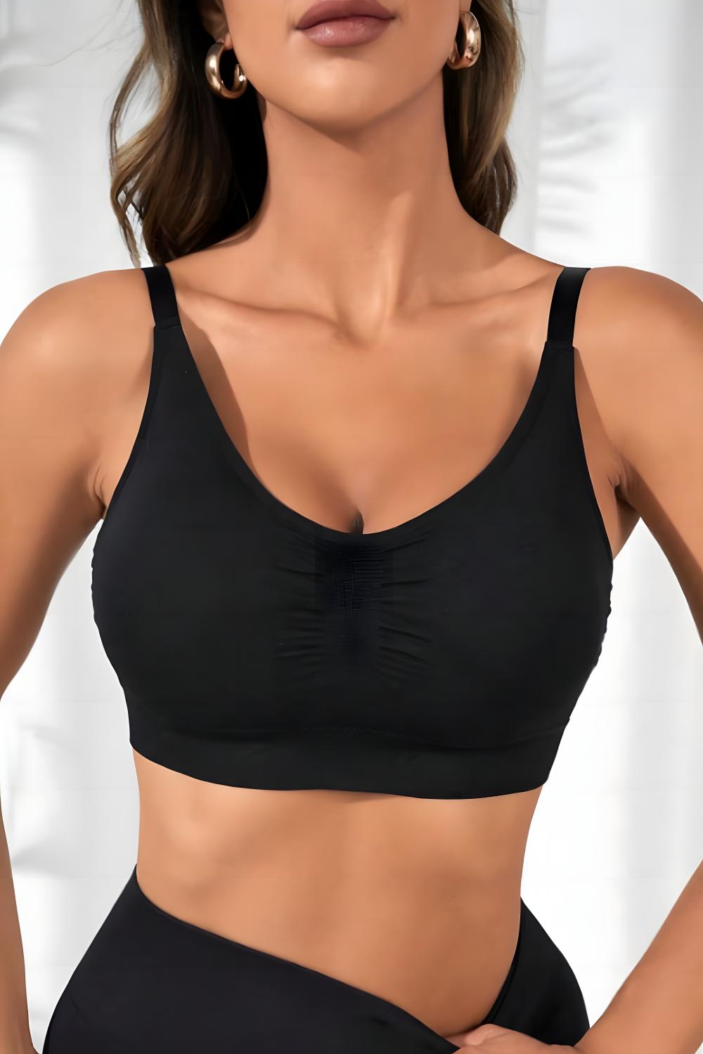 Scoop Neck Cropped Active Bra - A Better You