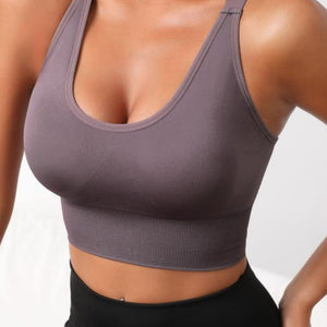 Scoop Neck Long Active Bra - A Better You