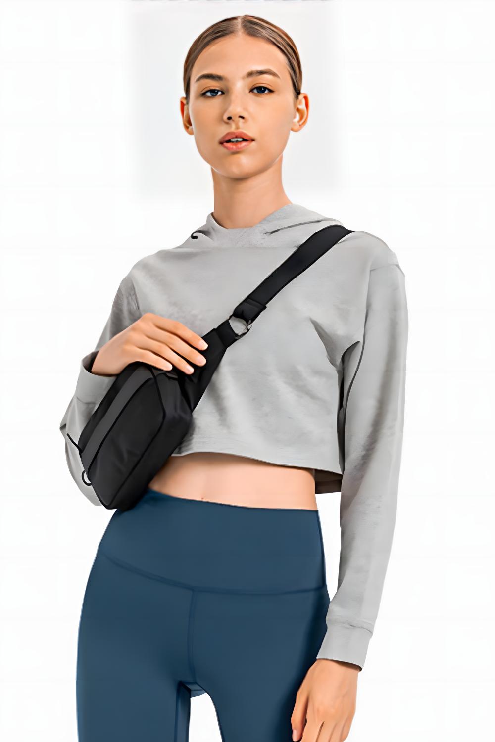 Long Sleeve Cropped Sports Hoodie - A Better You