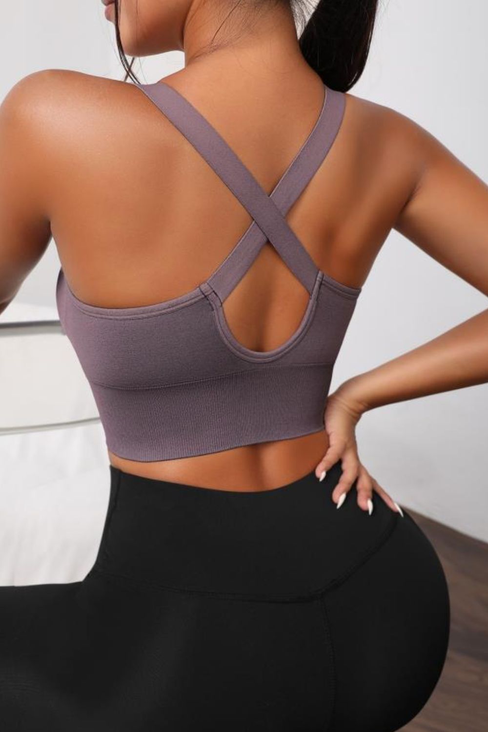 Scoop Neck Long Active Bra - A Better You
